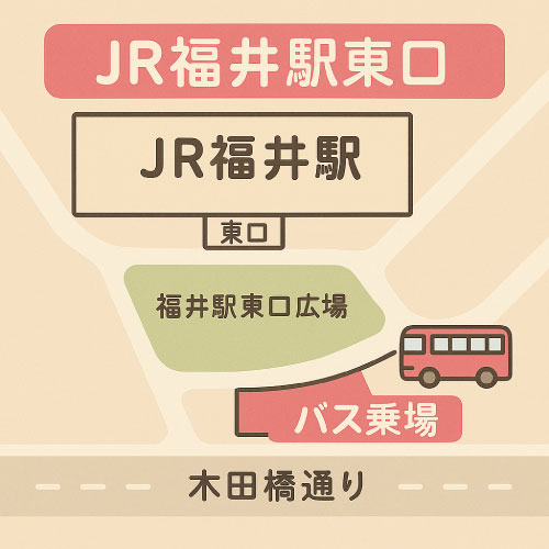 福井駅 バス乗り場